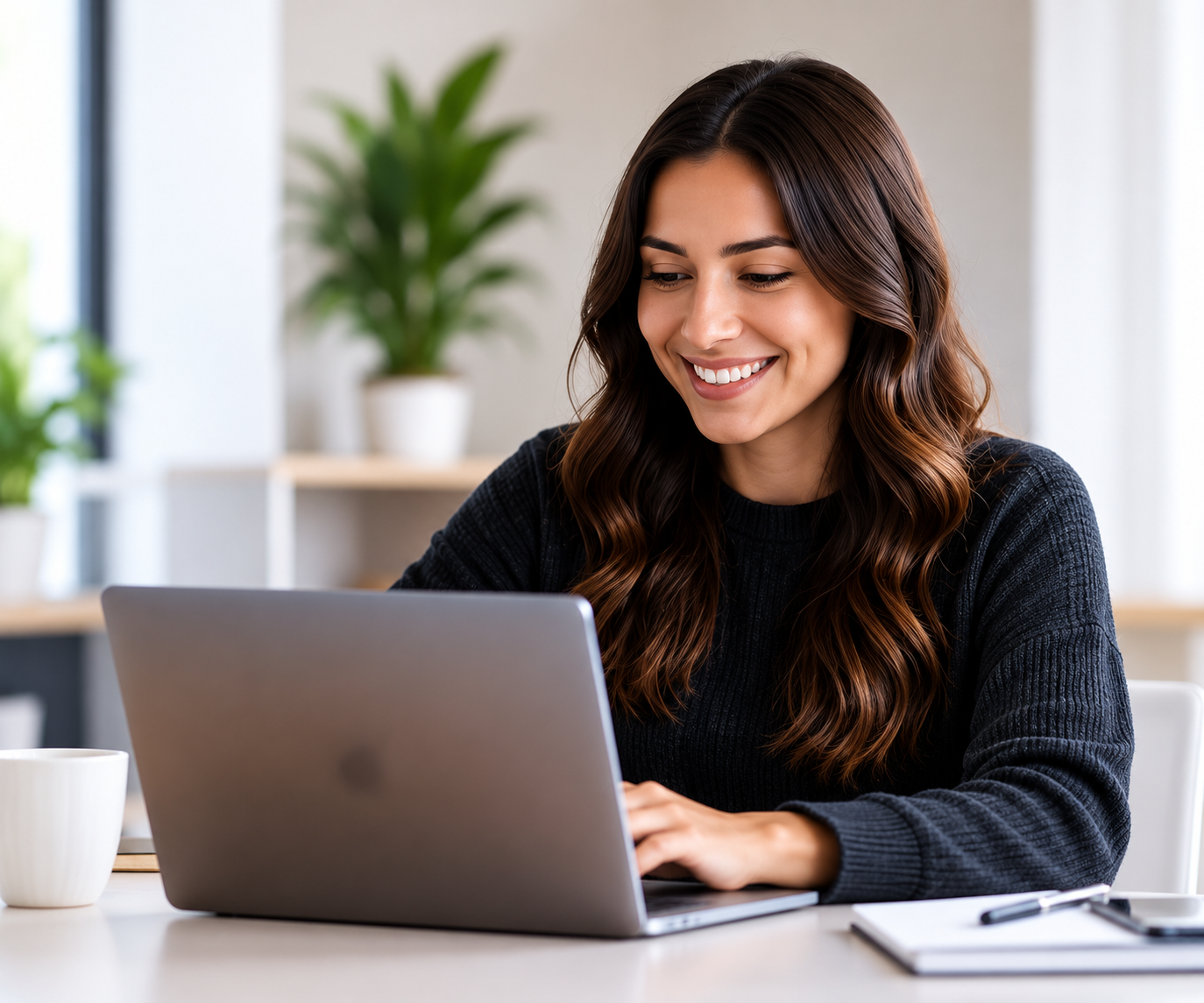 Illustration of a laptop representing remote work